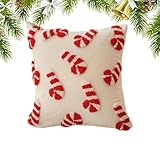 Fácil de limpiar: simplifica tu vida con el cómodo diseño de cremallera de nuestra funda de almohada Candy Cane que permite una fácil inserción y extracción del núcleo de la almohada. Ya sea que elijas el lavado a mano o a máquina, el mantenimiento simple no te dejará preocupaciones