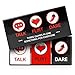 Fun and Romantic Game for Couples: Date Night Box Set with Conversation Starters, Flirty Games and Cool Dares - Choose from Talk, Flirt or Dare Cards for 3 Games in 1 - Great Gift For Him or Her!