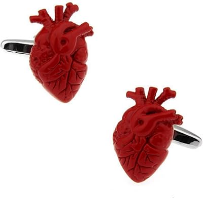 Heart Doctor Surgeon Red Cufflinks, Stylish Accessories for Medical Professional