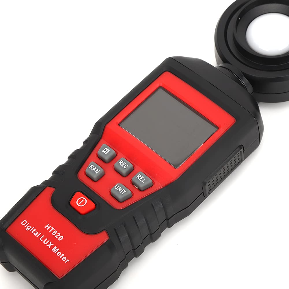 HT620 Portable Light Meter Digital Luxmeter Illuminometer with Easy to Use for Indoor and Outdoor Lighting Measurement