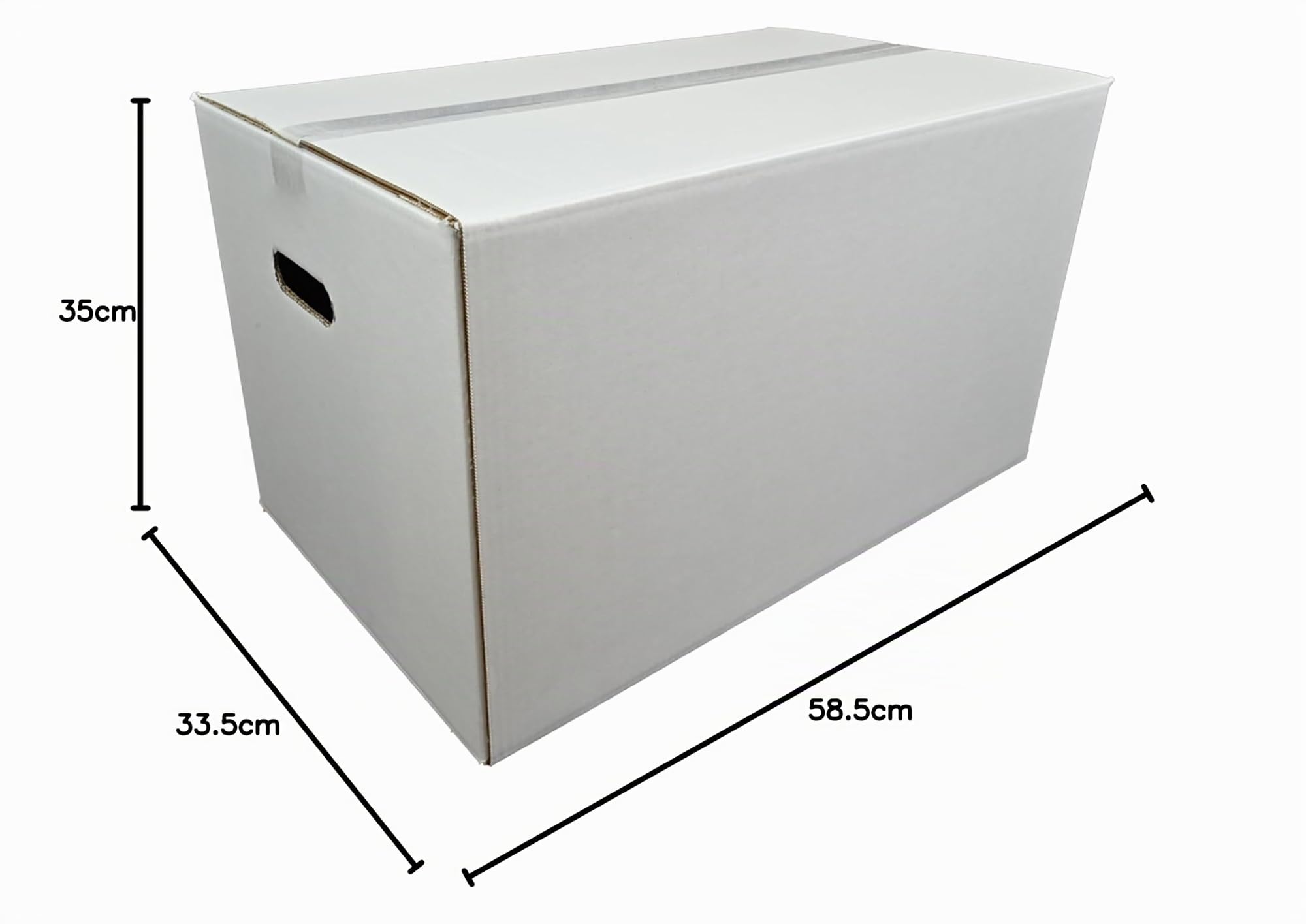 Parspack Verpackungen Umzugskarton, 585 x 350 x 335 mm, Versandkarton, Bücherkartons, Aktenkartons, Übersiedlungskarton, Umzugsbehälter, TOP Umzug,Karton, Weiß, 25 Stück, Stückpreis € 2,99