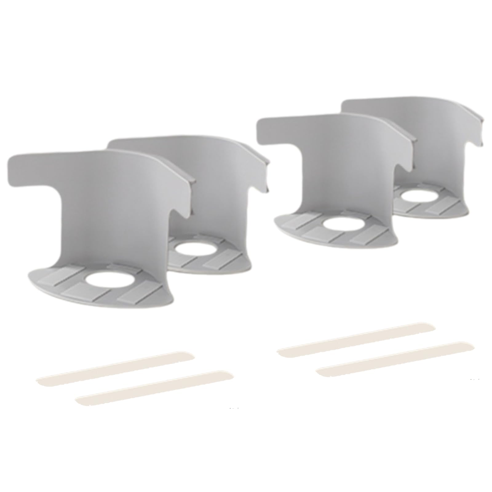 Bed Sheet Holders for Corners with Lock Strips, 4 Pack Adjustable Sheet Holders, Heavy Duty Fitted Sheet Holder, Keep Sheets Firm & Tight, Bed Sheet Holder Suitable for All Sheets (Grey)