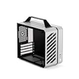 Mechanic Master C26 Desktop Portable Mini MATX Case with Handle | 13.2L | SFX PSU Compatible | MATX Motherboard | 310mm GPU | 135mm Air Cooling (Moonlight Silver)
