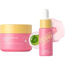 Centella Asiatica 2-Piece Skincare Set Serum + Cream, Soothing & Hydrating Face Set for Sensitive Skin, Calming Moisturiser with Peptides & Niacinamide, Lightweight Daily Skin Care Kit