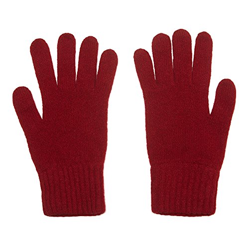 Preisvergleich Produktbild Oxfords Kaschmir Damenhandschuhe aus reiner Schafswolle, Rot