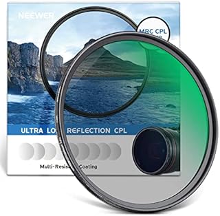 NEEWER 46mm Polarizing Filter 30 Layer Multi Resistant Nano Coatings Circular Polarising Filter(CPL) Reduce Glare/Enhance Contrast/Ultra Slim/Reduces Reflection/HD Optical Glass Polarizer Filter