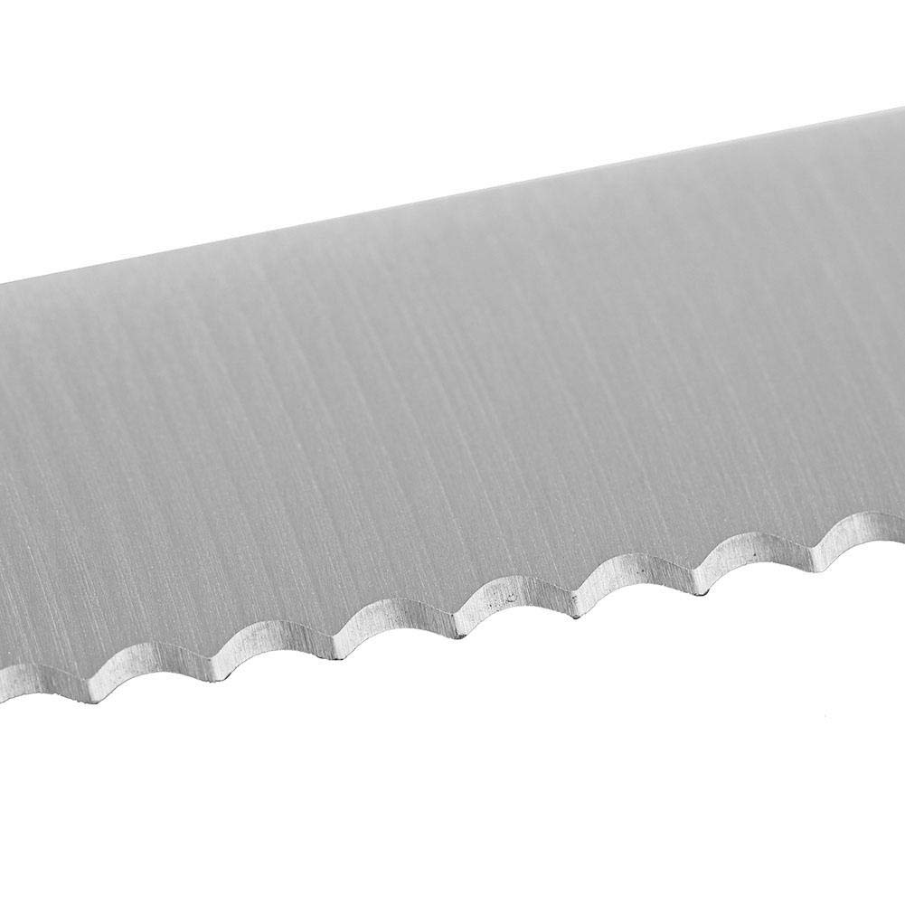 Couteau à pain dentelé en acier inoxydable - Couteau à pain - Couteau de cuisine - Outil manuel - Emballage multiple