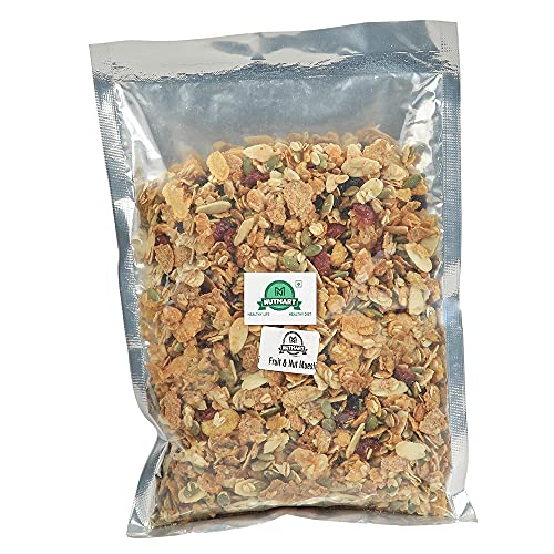 Image of NUTMART Premium Fruit And Nut Muesli For Eating | 500 Grams| Morning Breakfast| Superfood| Powerfull Breakfast| - No Added Flavor