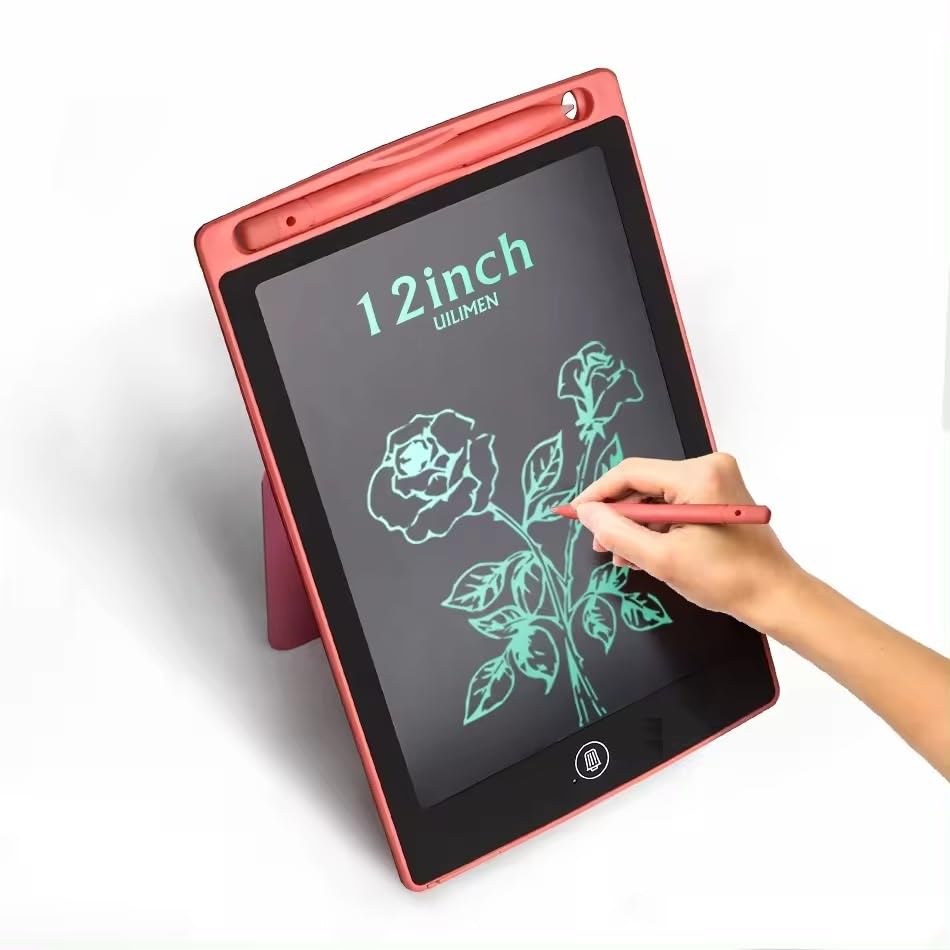 SUPER TOY 12 Inch LCD Writing Tablet Reusable E-Note Pad Graphic Drawing Best Birthday Gift for Kids Boys Girls