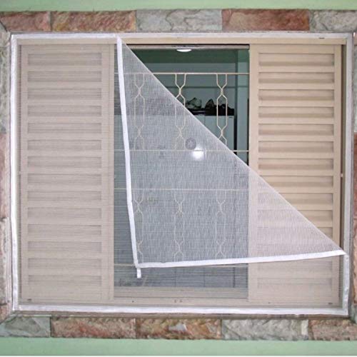 Tela Mosquiteiro Para Janelas 1,20 X 1,20 M Velcro Lavável