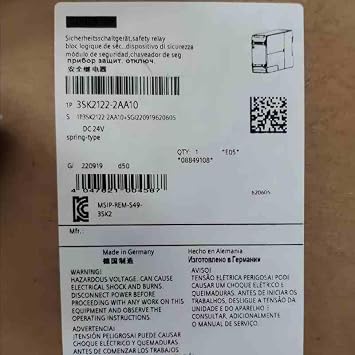 3SK2122-2AA10 New and Sealed in Box 3SK21222AA10