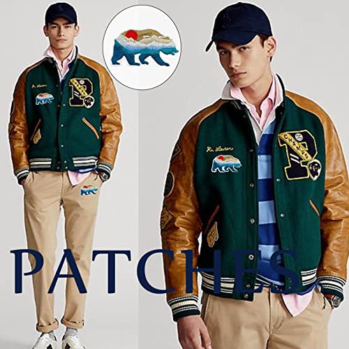 Obokata Iron On Polar Bear Patches, Sun And Moutain Embroidered Patch, Nature View Badge Sew On Emblem Diy Accessories For Vest Jackets, Clothes, Hats, Backbags, Pants, Clothing & Jeans. #TOP5