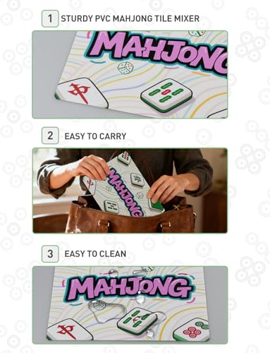 2026 Mahjong Card Sleeve Holder, 4 Pack Fit Large Print miniatura 4