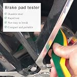 JUSTTOP Brake Lining Thickness Gauge, 8 Piece SAE & Metric Brake Pad Measuring Tool Set, Color Coded Tire Gauge Automotive Brake Pad Measure Ruler Tool Feeler, Car Accessories