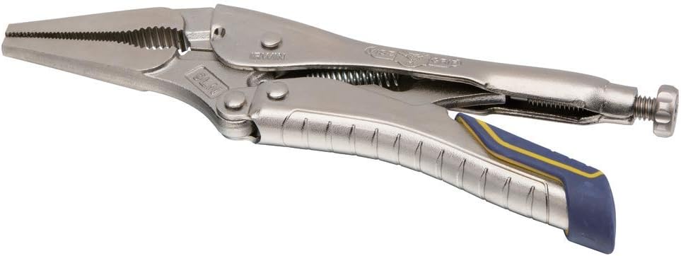 IRWIN VISE-GRIP Locking Pliers, Fast Release, Long Nose with Wire Cutter, 9-Inch (IRHT82582)