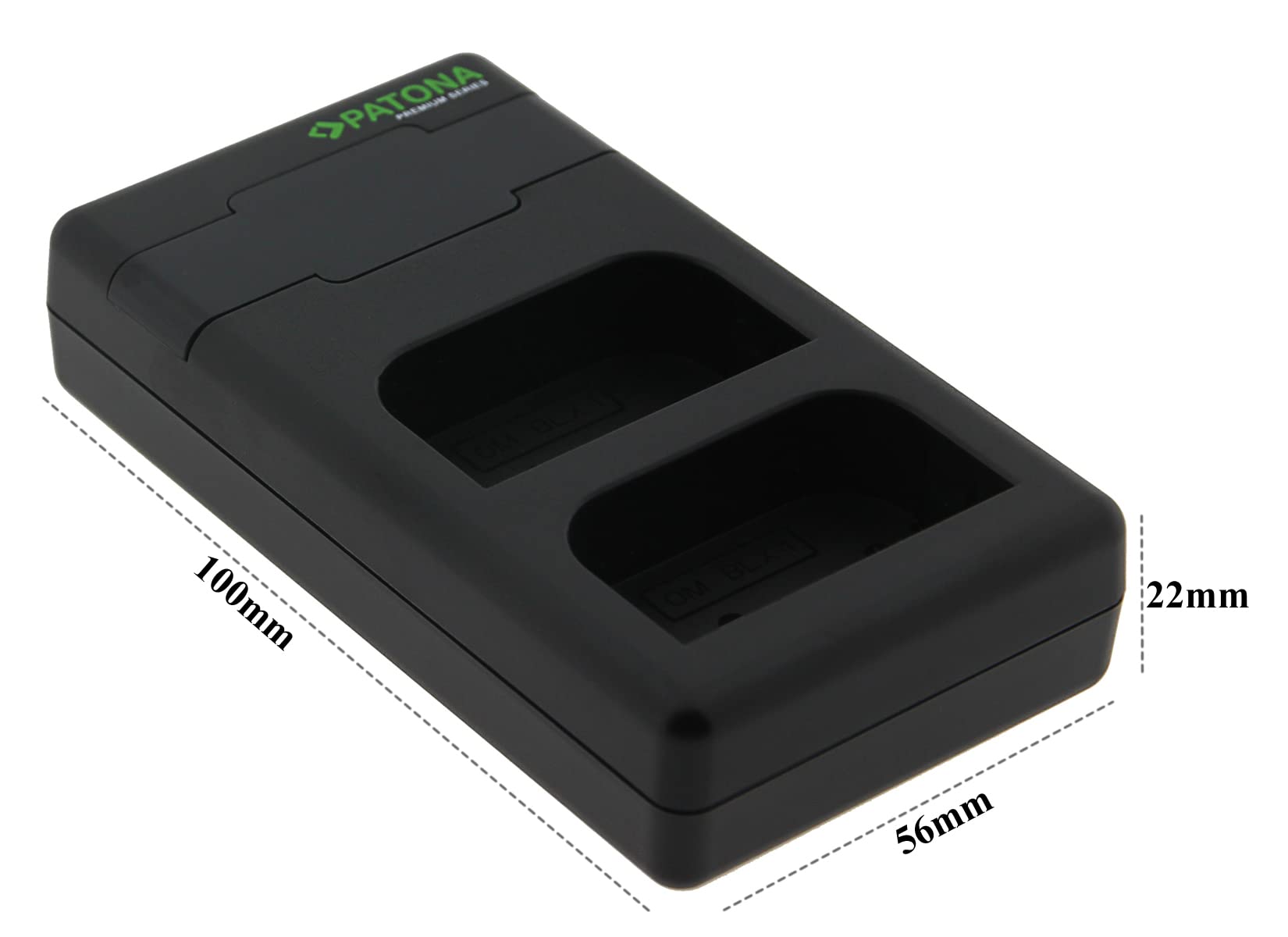 PATONA 2X Protect BLX-1 Akku 2600mAh + USB-C PD Dual-Ladegerät – Ersatz für Olympus BLX-1 – kompatibel mit OM System OM-1 OM-1 Mark II OM-3 – feuerhemmend mit NTC-Sensor