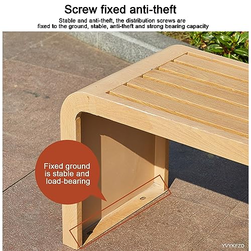 Banc de jardin extérieur sans montage YVYKFZD contre la rouille - 7