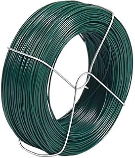 Shintop 328 Feet Garden Wire, Plastic Coated Green Reel Wire Tie Plant Support for Gardening, Home, Office(Green)