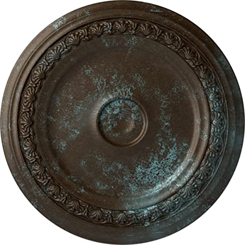 Ekena Millwork CM31CABBS Carlsbad Ceiling Medallion, Bronze Blue Patina, 31 1/8"OD x 1 1/2"P