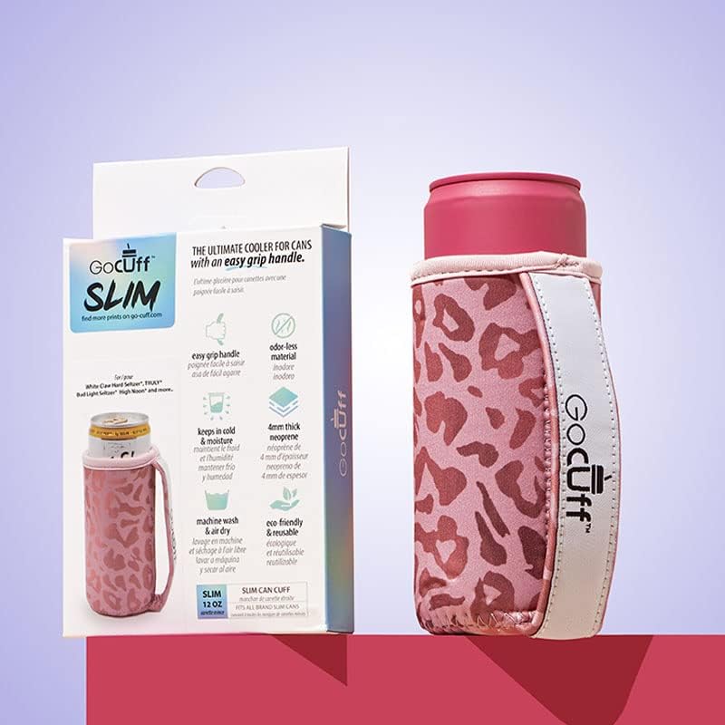 Miniatura 3 de GoCuff - Fundas delgadas para puños, aislantes reutilizables con asa lata de neopreno con mangas aisladas para refrescos, bebidas energéticas,