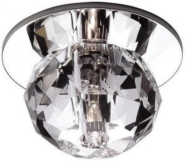WAC Lighting Empress DR-363LED-CL/CH Crystal Recessed Beauty Spot in Clear Finish, Chrome