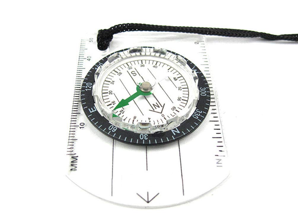 Beau Boussole De Navigation, Boussole Extérieure pour La Lecture De Cartes, Règle De Carte Légère, Boussole D'orientation pour L'alpinisme Ou La Randonnée De Survie Durable