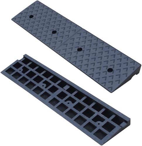 Miniatura 7 de Nisorpa Rampa de Bordillo de Goma de 2" de Elevación, Rampa de Umbral de Servicio Pesado, Rampas de Conducción de 10 Toneladas para Cargar Autos