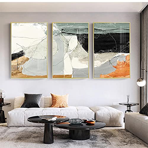 Affiche abstraite moderne pour salon scandinave chaleureux et design