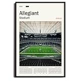 SPASAV (Unframed 11"x17") AllegiantStadium Canvas Print – Las Vegas Home Field Wall Art for Raiders Fans, Sports poster for Game Room or Man Cave Decor
