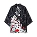 Produktbild Japanischen Stil Robe Bf Sieben Viertelhülse Lose Männer Und Frauen Paar Kap Hemd SYXMSM (Color : Black, Size : X-Large)