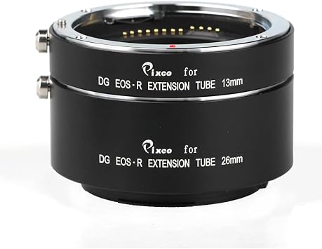 Pixco Macro Lens Extension Tube DG-EOS R Auto-Focus Extender Tube Adapter 13mm, 26mm Length for EOS R Mount Lens to EOS R/EOS RP Camera Body