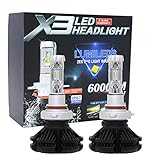 X3 LED バルブ Lumleds LUXEON ZESチップス採用ヘッドライト フォグランプ 50W 6000LmX2 3000k/6500K/8000k イエロー ブルー ホワイト (HB4)