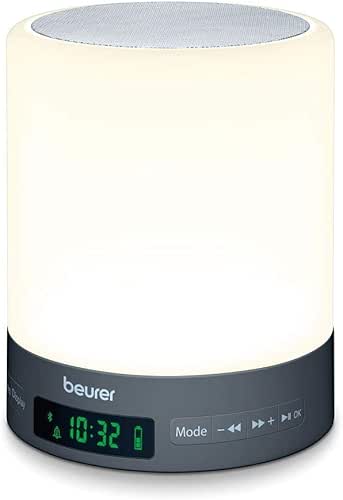Beurer WL 50 Radio réveil avec lumière d'ambiance à LED,