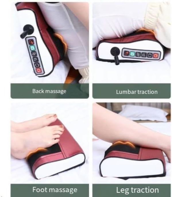 Miniatura 3 de Masajeador eléctrico Shiatsu, adecuado para masajes de hombros, espalda y piernas, ofrece amasamiento de tejido profundo, cuenta con masaje