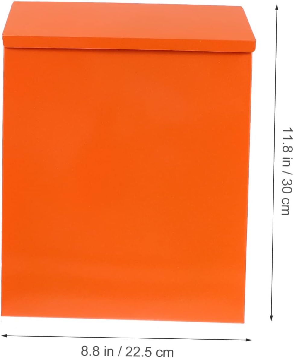 Vaguelly 1set Wall-Mount Mailbox Lock European Style Hanging Mail Box for Office Use Secure Storage for Letters Newspapers and Suggestions Material