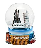 kugelbake Souvenir-Kugel mit dem Wattenmeer und Schiff