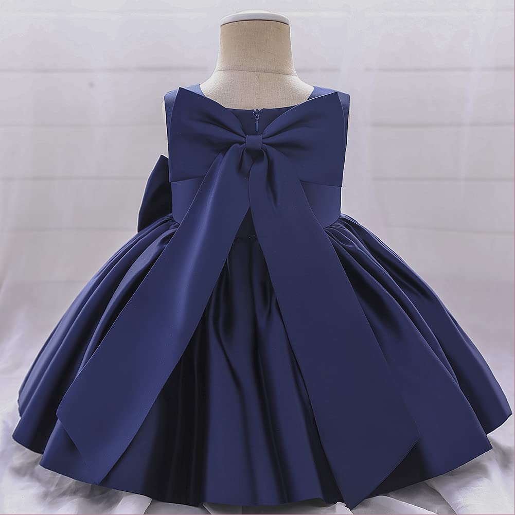 Baby Girls Little Girls Bowknot Tutu Princess Prom Dress Formal Ball Gown Birthday Wedding Party Christening Baptism Dresses