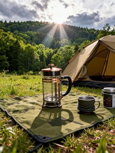 French Press Coffee Maker 21oz, Heat-Resistant Glass Coffee Maker-Bronze — view 7