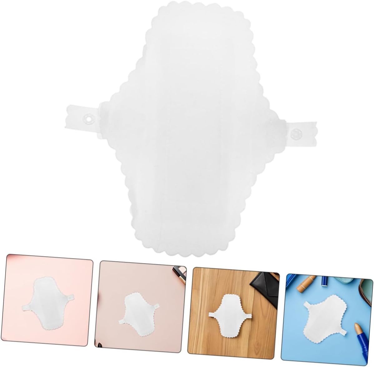 5pcs Cotton Reusable Menstrual Pads for Women Soft Breathable Fabric Sanitary Towels with Coverage Washable Period Liners for Comfortable Daily Use