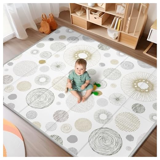 79x71 Baby Play Mat, Extra Large Baby Play Mat for Floor, Foldable Play Mats, Waterproof, Thick, Non-Toxic, Reversible Baby Floor Mat, Safe for for Babies, Infants and Toddlers, Indoor/Outdoor Use