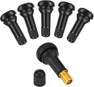 5pcs TR413 Tire Valve Stem Rubber Snap-in Valves for Tubeless 0.453 Inch 11.5mm Rim Holes on Standard Vehicle Tires (5Pcs TR413)