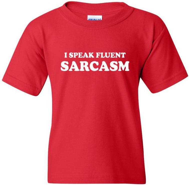 I Speak Fluent Sarcasm Funny Humor Novelty Youth Kids T-Shirt Tee