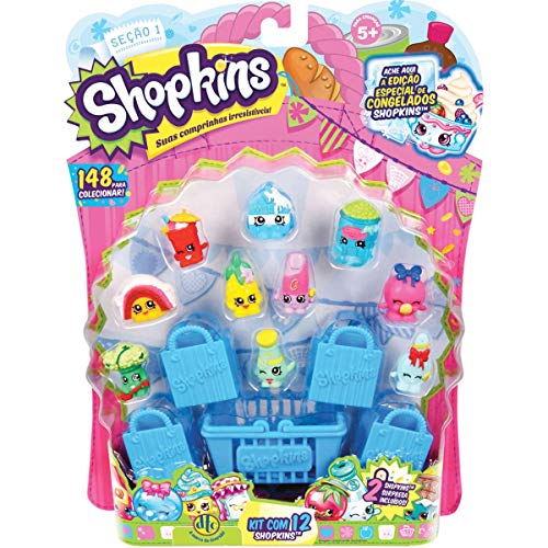 Miniatura Colecionável Shopkins Kit com 12S Blister DTC