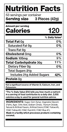 Fruit Slices Jelly Candy 5-Pound Box, Assorted Flavors, Vegan-Friendly, Gluten-Free (160 Count)