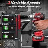 Avhrit Cordless Impact Wrench 1/2", 1106Ft-lbs (1300 N.m) High Torque Electric Impact Gun with 2 X 4000mAh Battery, Fast Charger & 4 Sockets, Power Impact Driver for Car and Home - Image 5