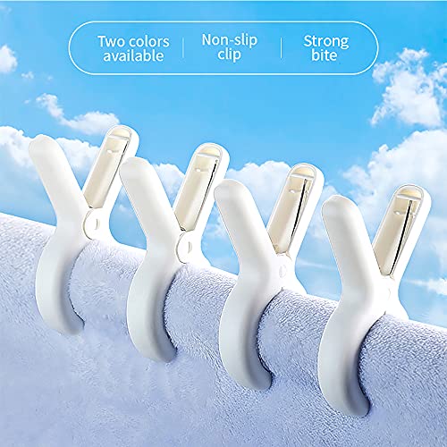 Plastic Clothespin, Laundry Clip, Beach Towel Clips, Clothes Pins Heavy Duty Outdoor To Keep Your Towel, Clothes, Quilts, Blanketsfrom Blowing Away (Clothespins-Yellow 6Psc) #TOP5