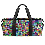 ◆Multifunción: esta bolsa deportiva está diseñada con cierres y accesorios, asa de transporte resistente, cremalleras dobles suaves, bolsa perfecta para el gimnasio. Se puede utilizar como bolsa cruzada, bolsa de hombro, bolsa de asa