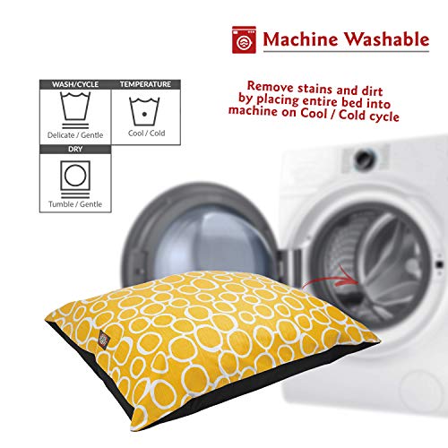 Image of Majestic Pet Fusion Yellow Medium Super Value Dog Bed 35 in. x 28 in