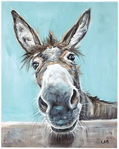 Louise Brown WDC94658 "Well Hello There" Canvas Print, Cotton, Multi-Colour, 3.20 x 40.00 x 50.00 cm