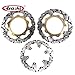 Arashi Disco Dischi Freno Anteriore Posteriore Rotore per Y.a.m.a.h.a XP T-MAX 500 2004-2007 Accessori di ricambio per moto XP500 T-MAX500 2005 2006 Oro 04 05 06 07